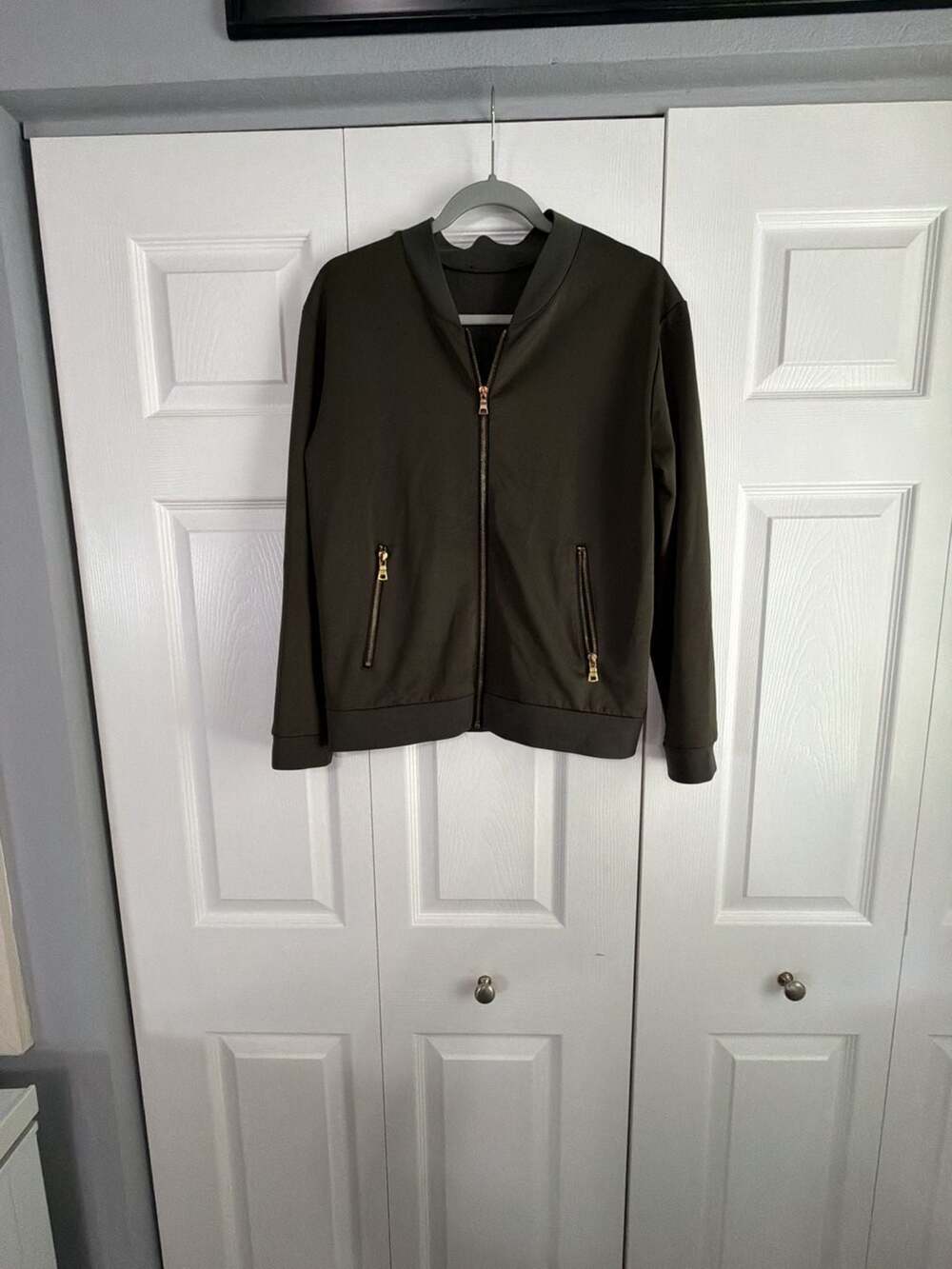 Bomber Jacket Dark Green Full Zip